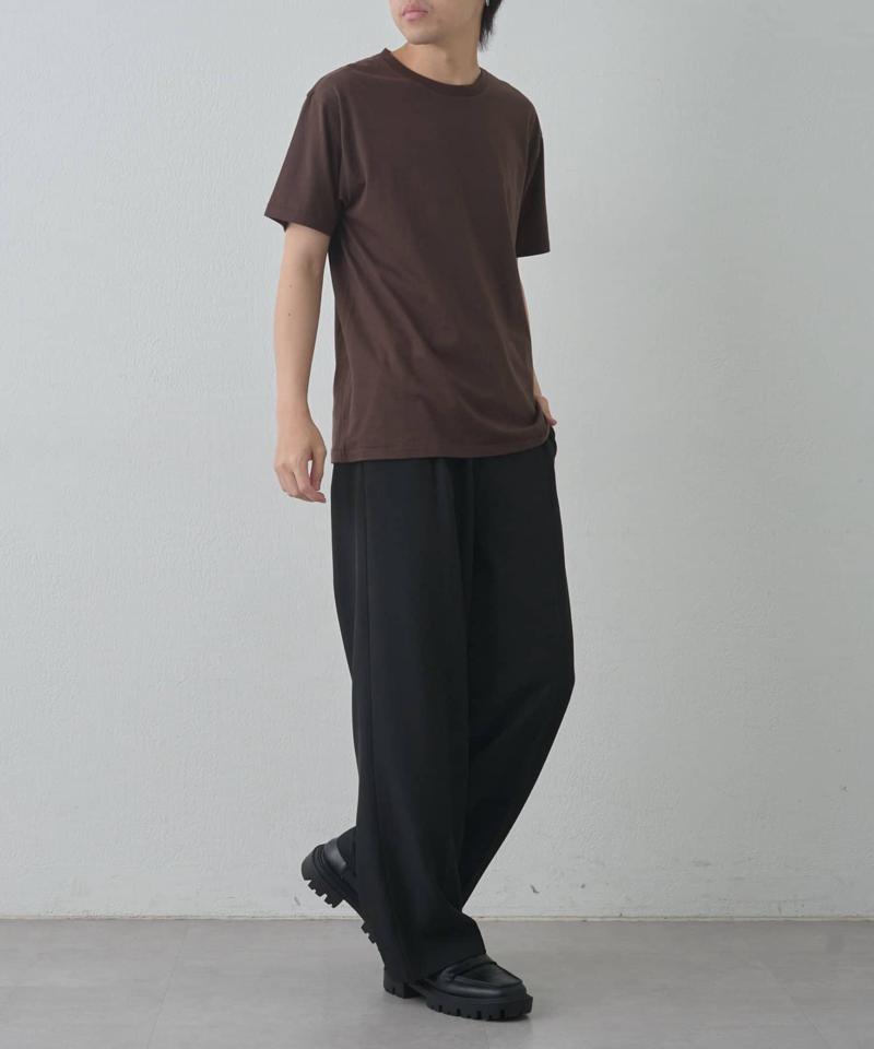 【動画あり/UNISEX/8色展開】ラウンドボディコットンTシャツ