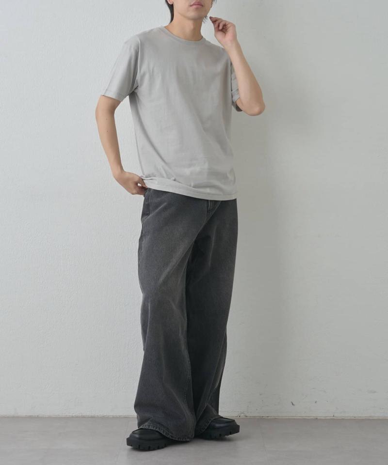 【動画あり/UNISEX/8色展開】ラウンドボディコットンTシャツ
