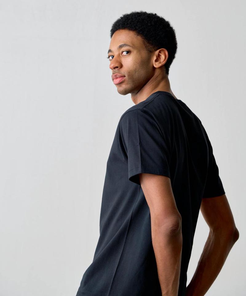【動画あり/UNISEX/8色展開】ラウンドボディコットンTシャツ