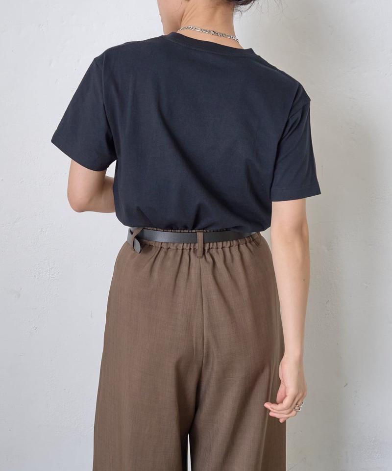 【動画あり/UNISEX/8色展開】ラウンドボディコットンTシャツ