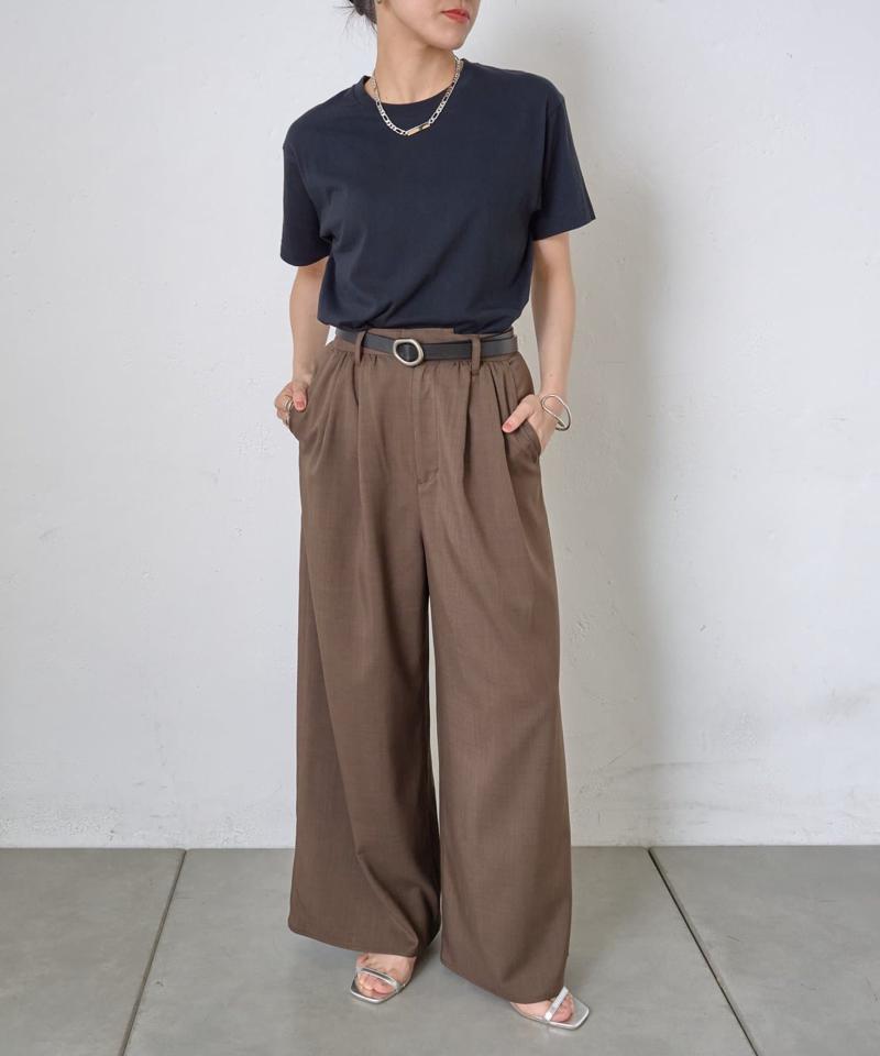 【動画あり/UNISEX/8色展開】ラウンドボディコットンTシャツ