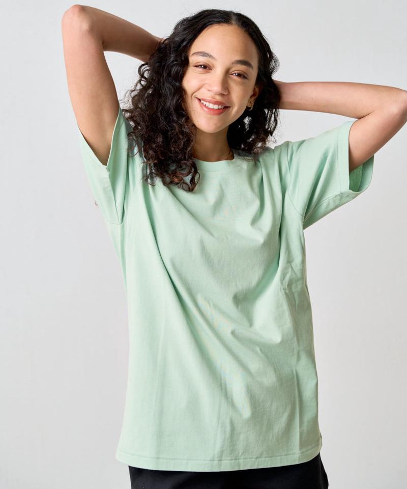 【動画あり/UNISEX/8色展開】ラウンドボディコットンTシャツ