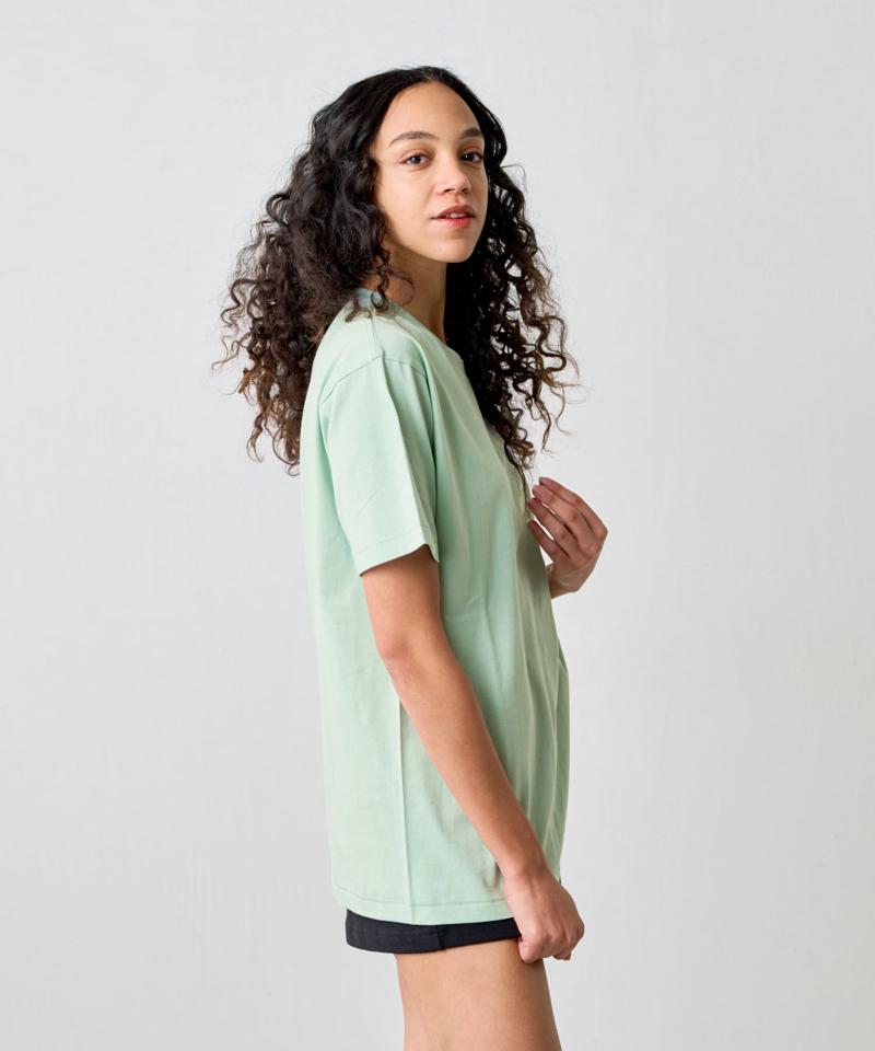 【動画あり/UNISEX/8色展開】ラウンドボディコットンTシャツ
