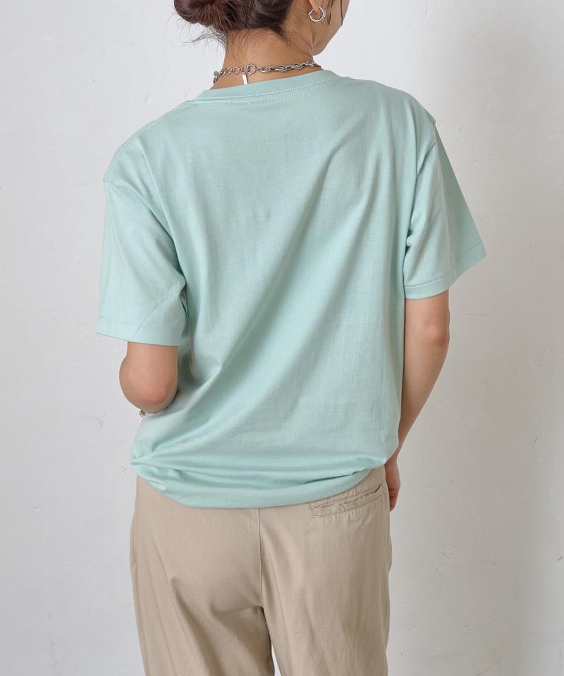 【動画あり/UNISEX/8色展開】ラウンドボディコットンTシャツ