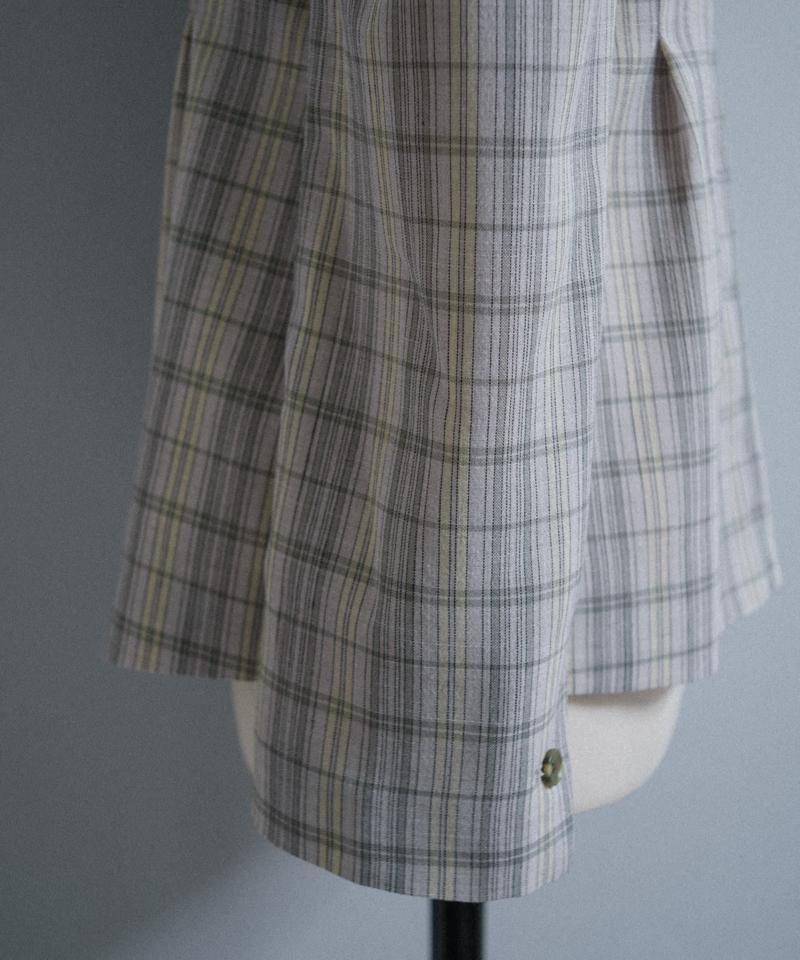 Check peplum summer jacket