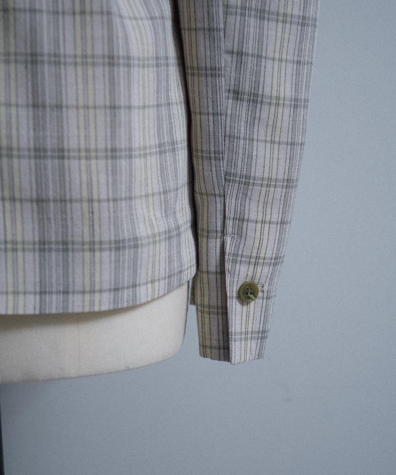 Check peplum summer jacket