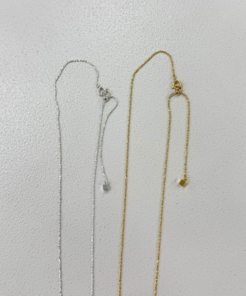 LAPUIS Line Coil Heartネックレス