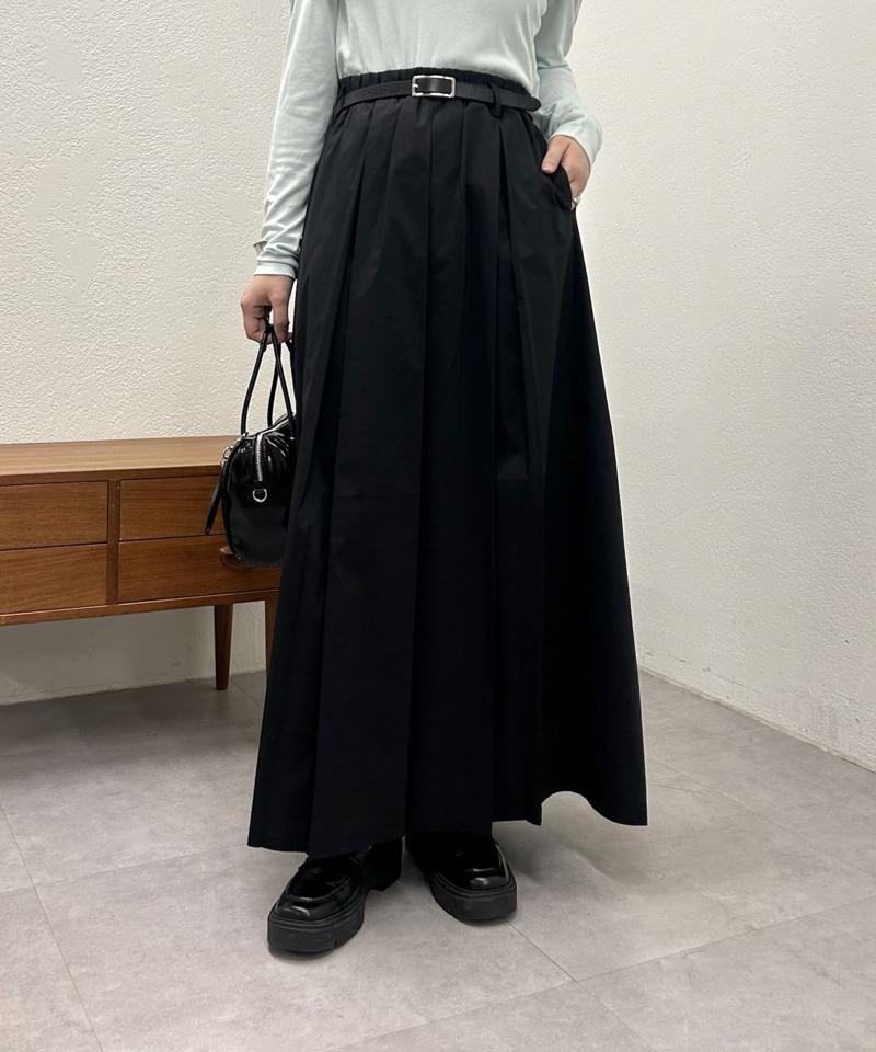 ベルト付きボリュームスカート
