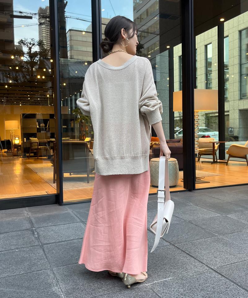 【夏も着られて洗える！】ペーパーヤーン前後2WAYカーディガン