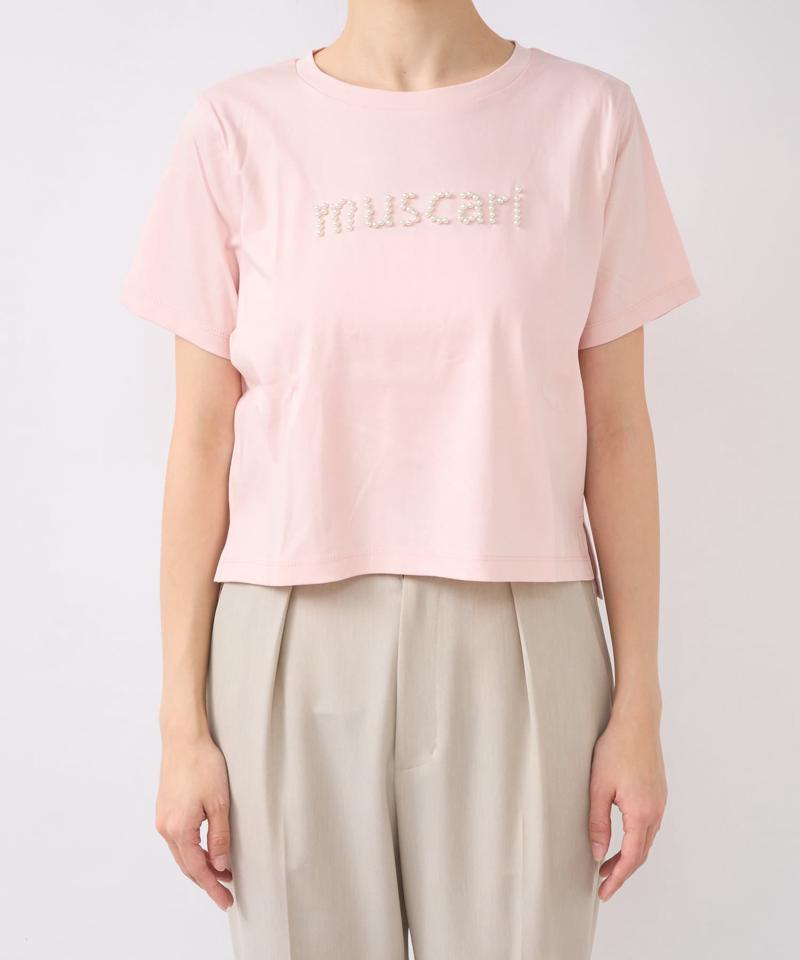 【最強愛されパールロゴ】パールモチーフクロップドTシャツ