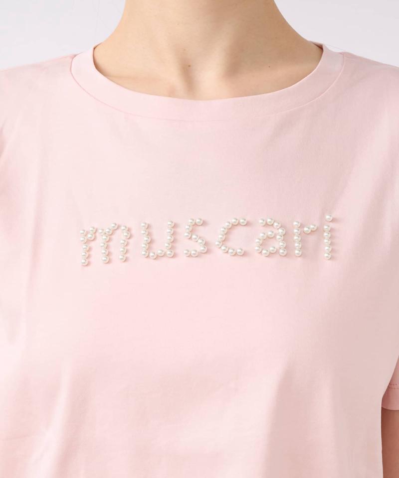 【最強愛されパールロゴ】パールモチーフクロップドTシャツ