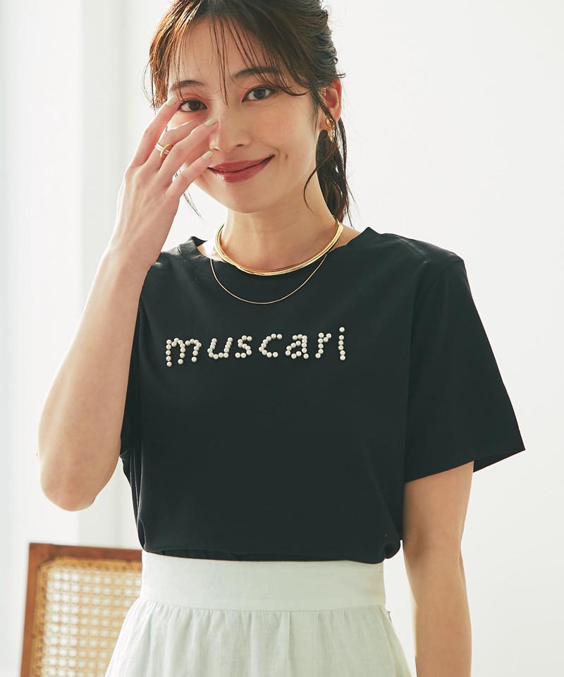 【最強愛されパールロゴ】パールモチーフクロップドTシャツ