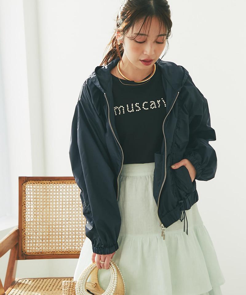 【最強愛されパールロゴ】パールモチーフクロップドTシャツ