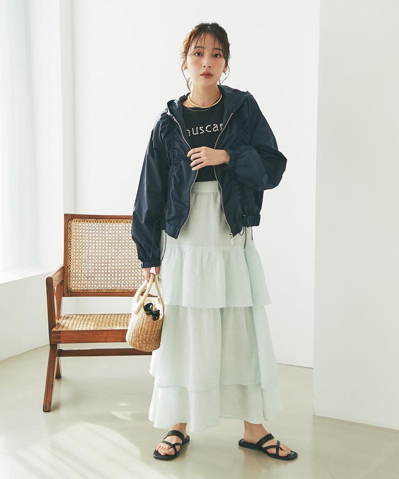 【最強愛されパールロゴ】パールモチーフクロップドTシャツ