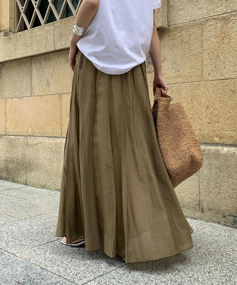 シアーパネルプリーツスカート