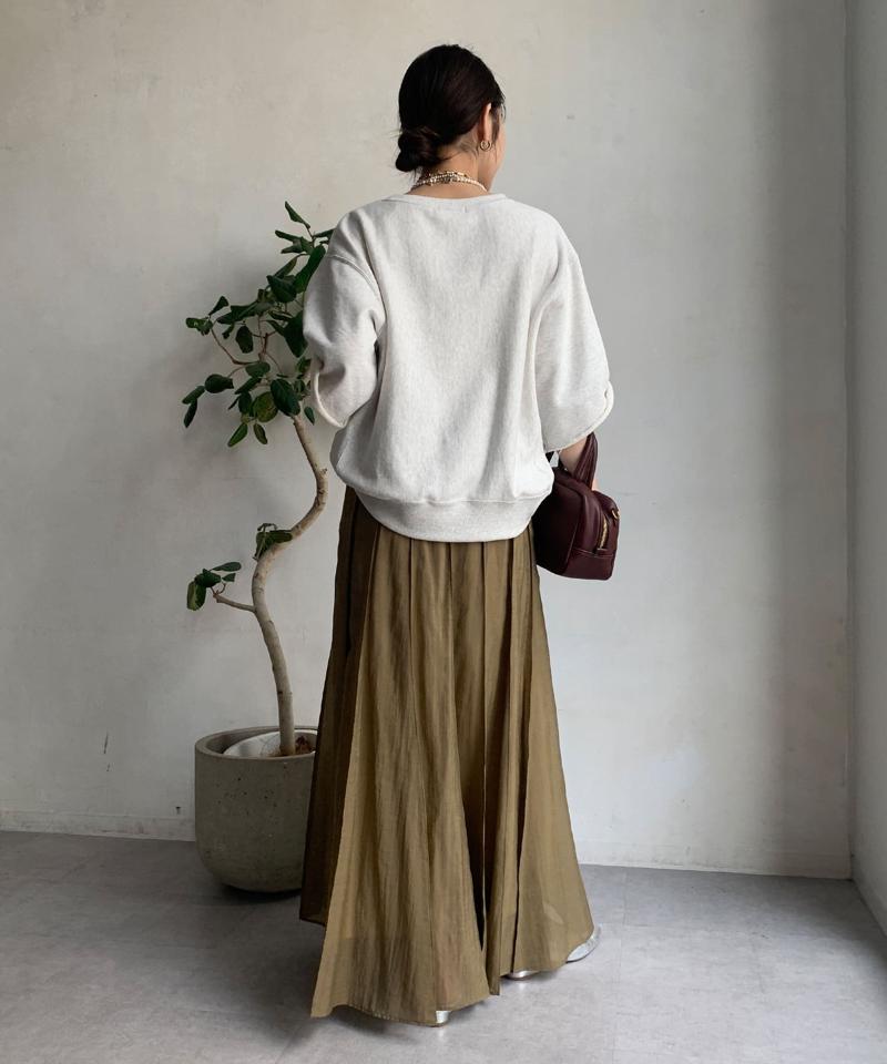 シアーパネルプリーツスカート