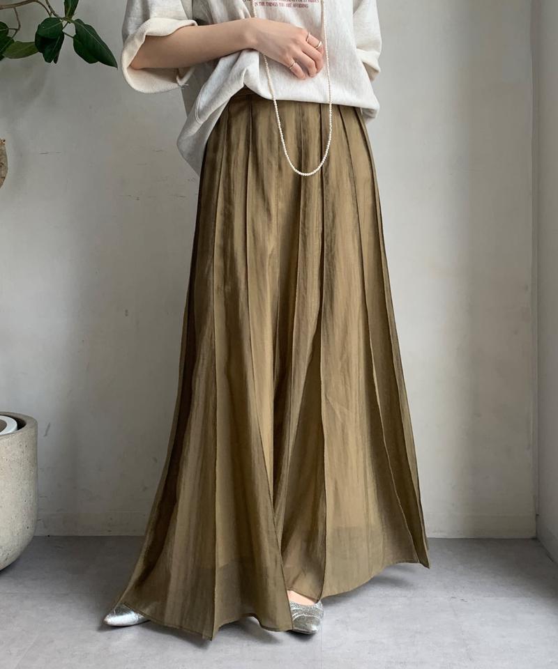 シアーパネルプリーツスカート