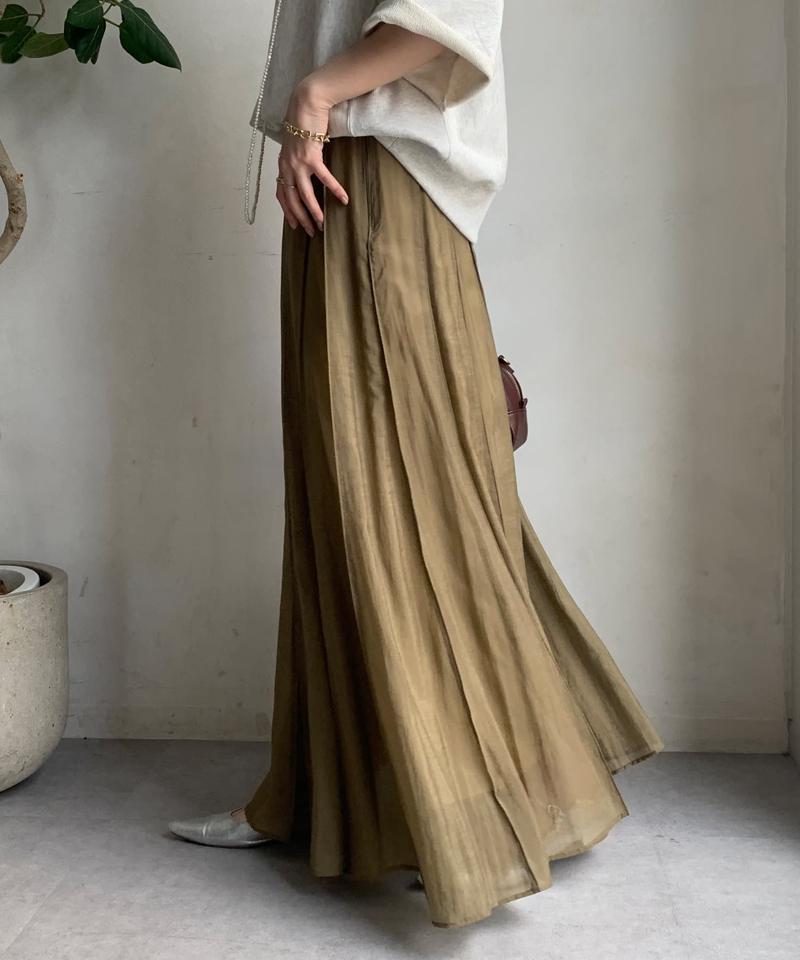 シアーパネルプリーツスカート