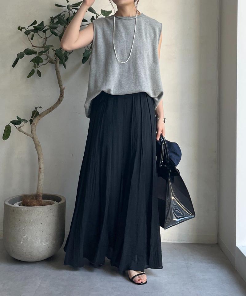 シアーパネルプリーツスカート