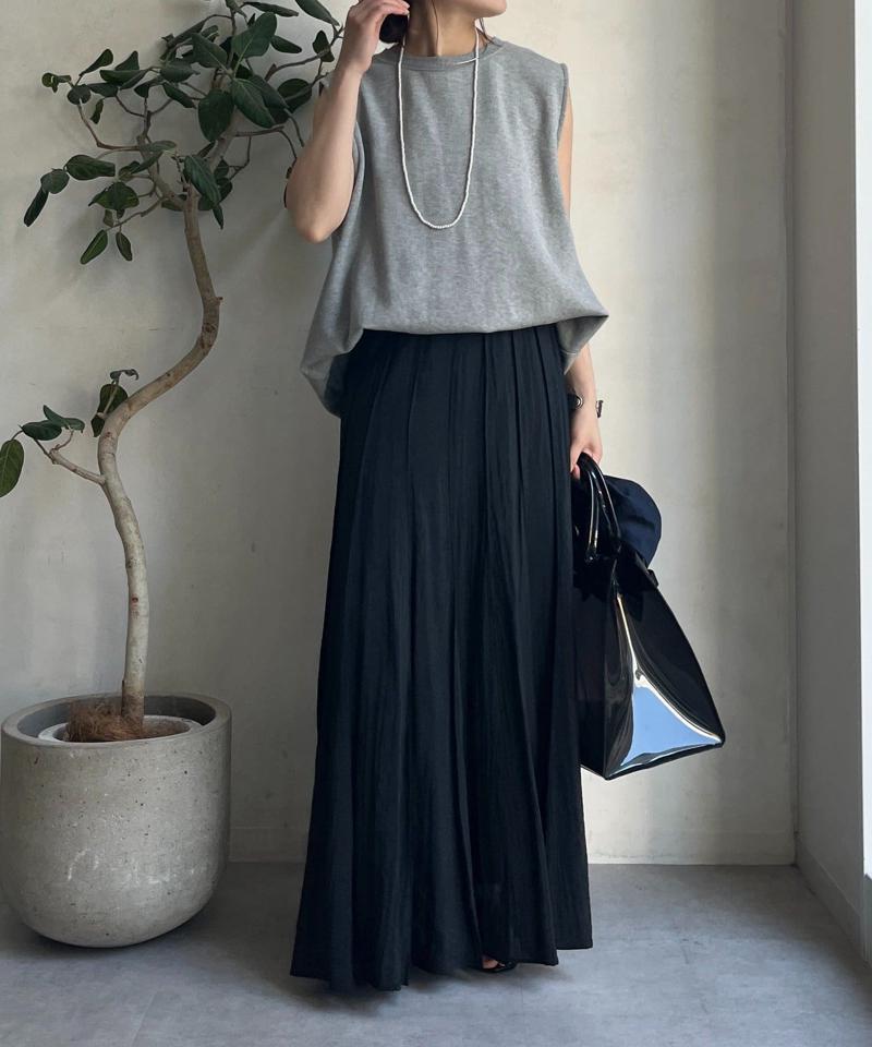 シアーパネルプリーツスカート