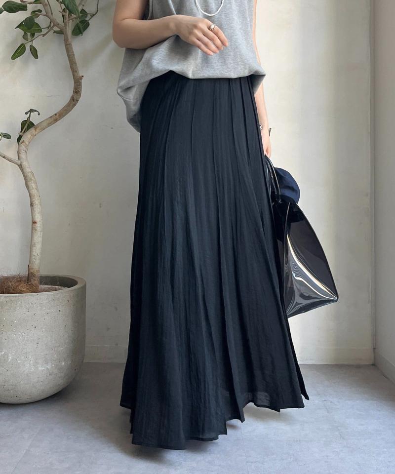 シアーパネルプリーツスカート
