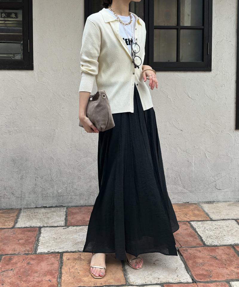 シアーパネルプリーツスカート