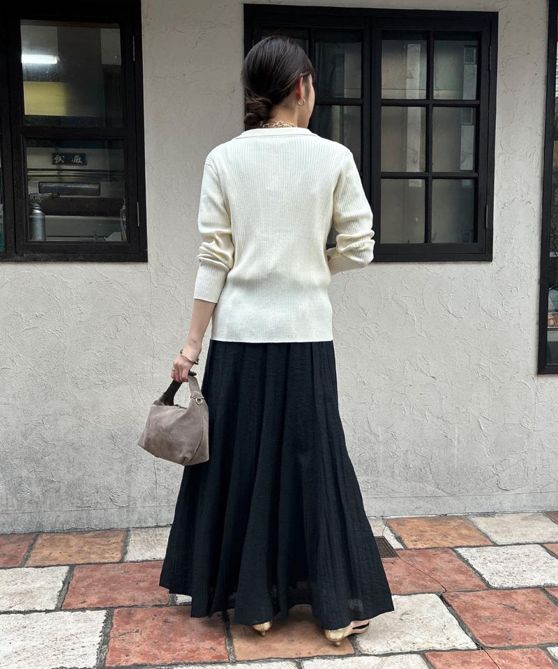 シアーパネルプリーツスカート