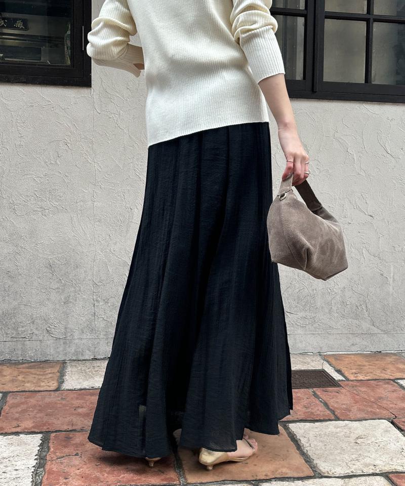 シアーパネルプリーツスカート