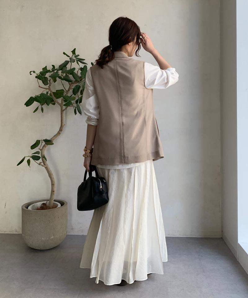 シアーパネルプリーツスカート