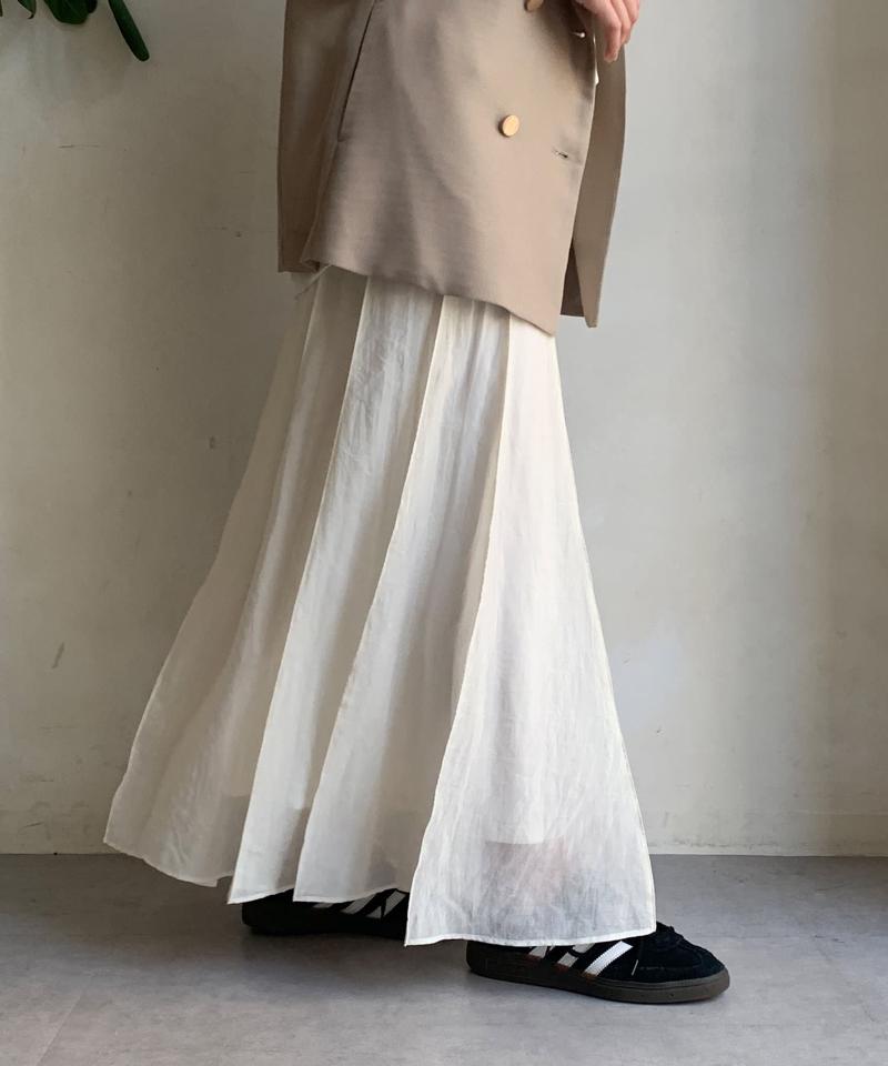 シアーパネルプリーツスカート