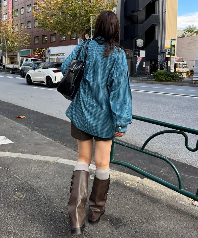 BIGポケットチェックシャツ
