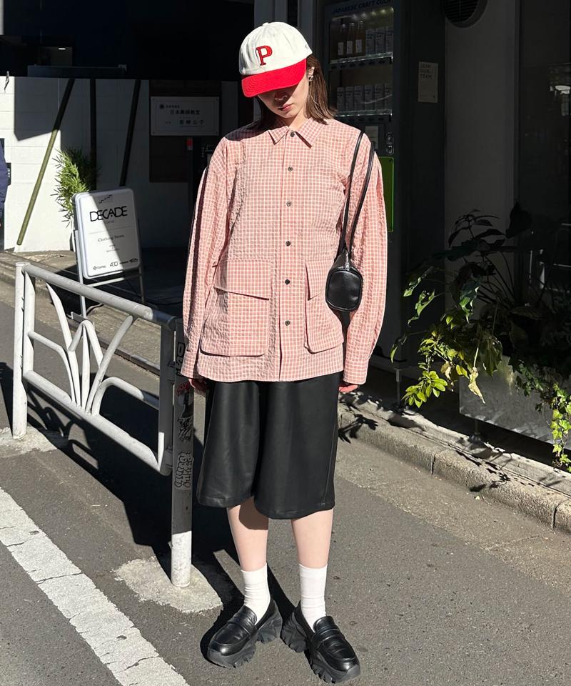 BIGポケットチェックシャツ