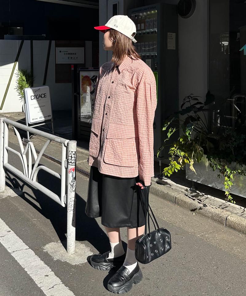 BIGポケットチェックシャツ