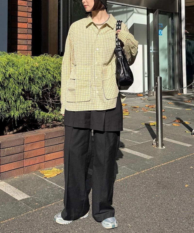 BIGポケットチェックシャツ