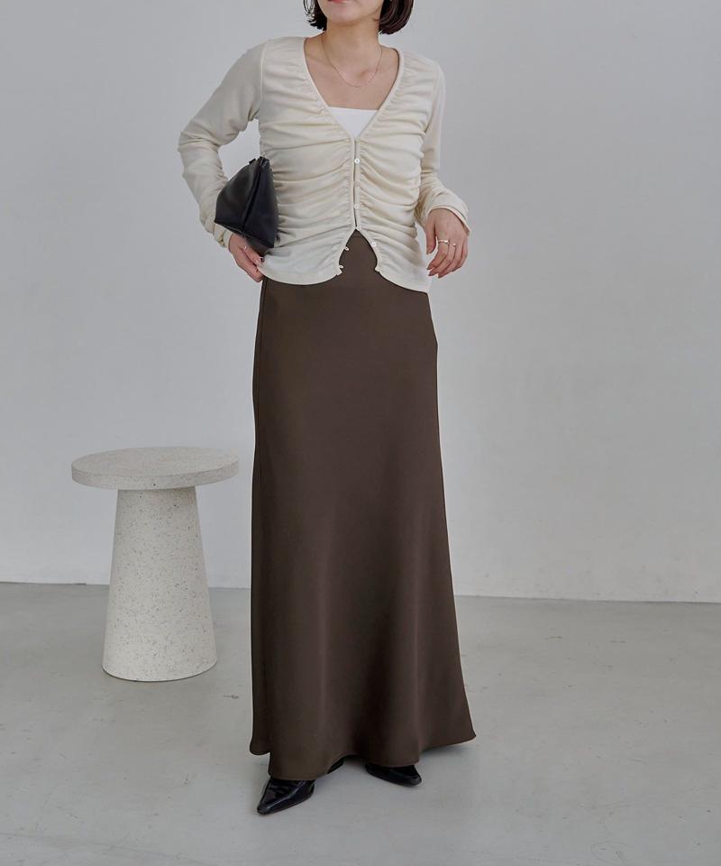 【サイズ展開あり・新色/ブラウン】バイアススカート