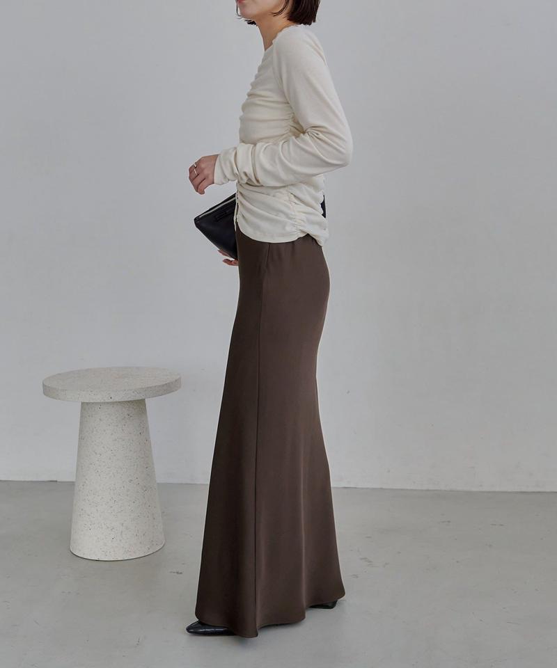 【サイズ展開あり・新色/ブラウン】バイアススカート