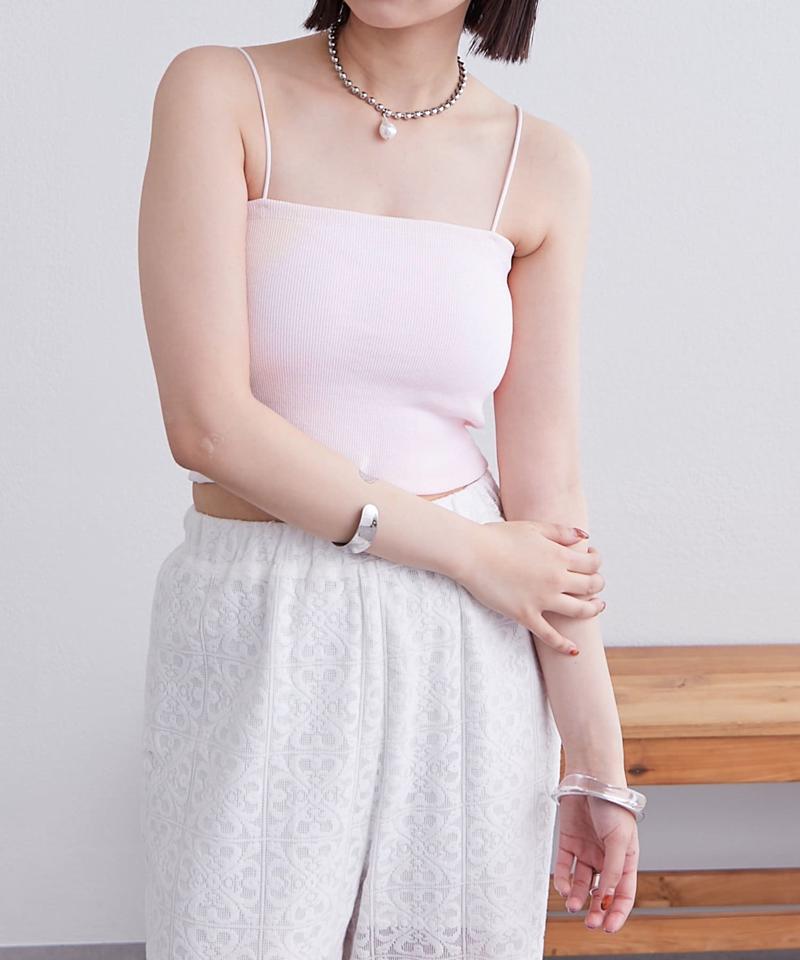 【万能インナー/嬉しい6色展開】パット付きショートキャミソール2
