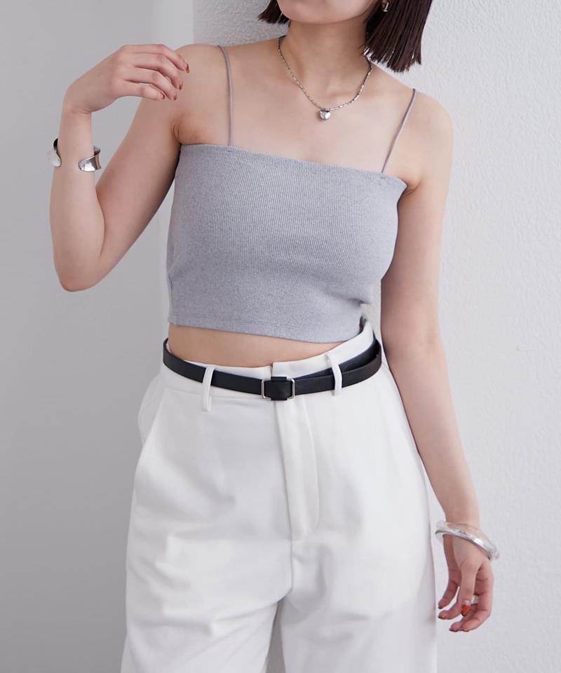 【万能インナー/嬉しい6色展開】パット付きショートキャミソール2