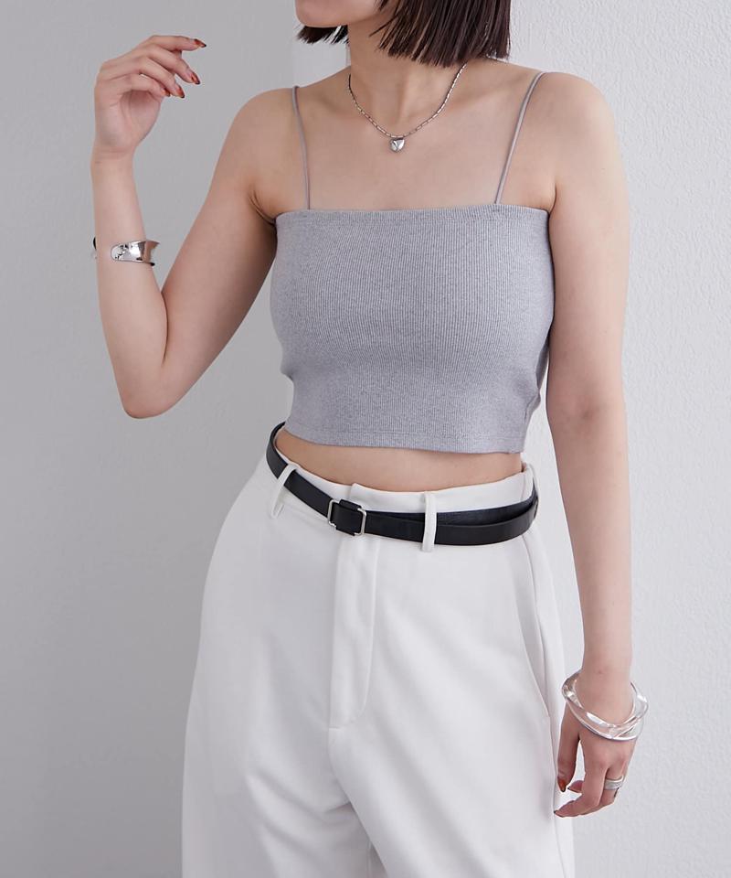 【万能インナー/嬉しい6色展開】パット付きショートキャミソール2