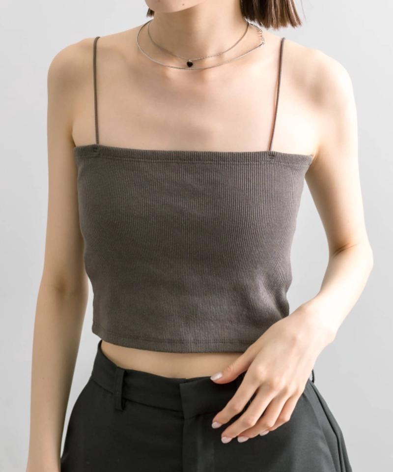 【万能インナー/嬉しい6色展開】パット付きショートキャミソール2