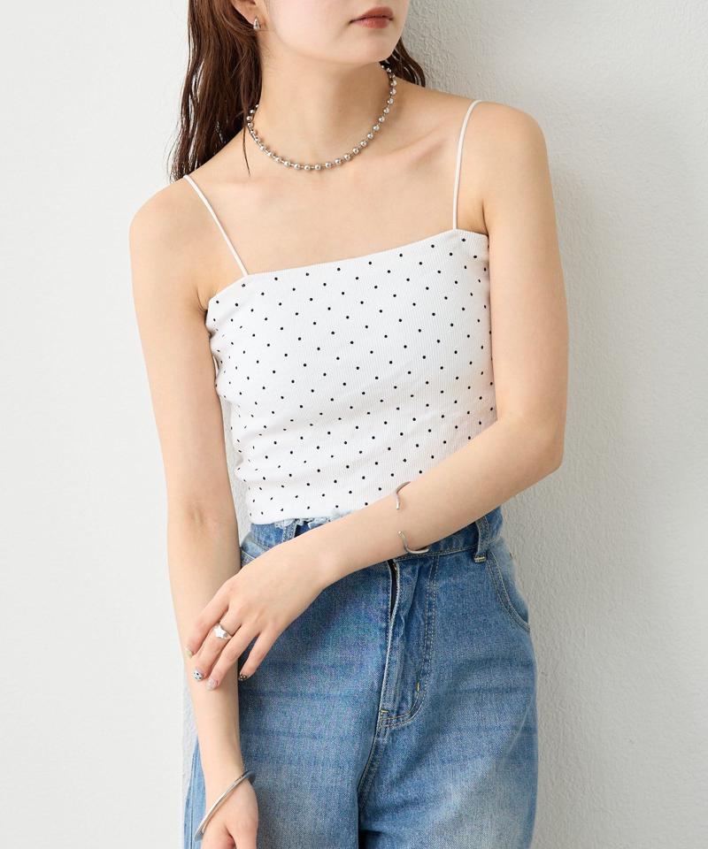 【万能インナー/嬉しい6色展開】パット付きショートキャミソール2