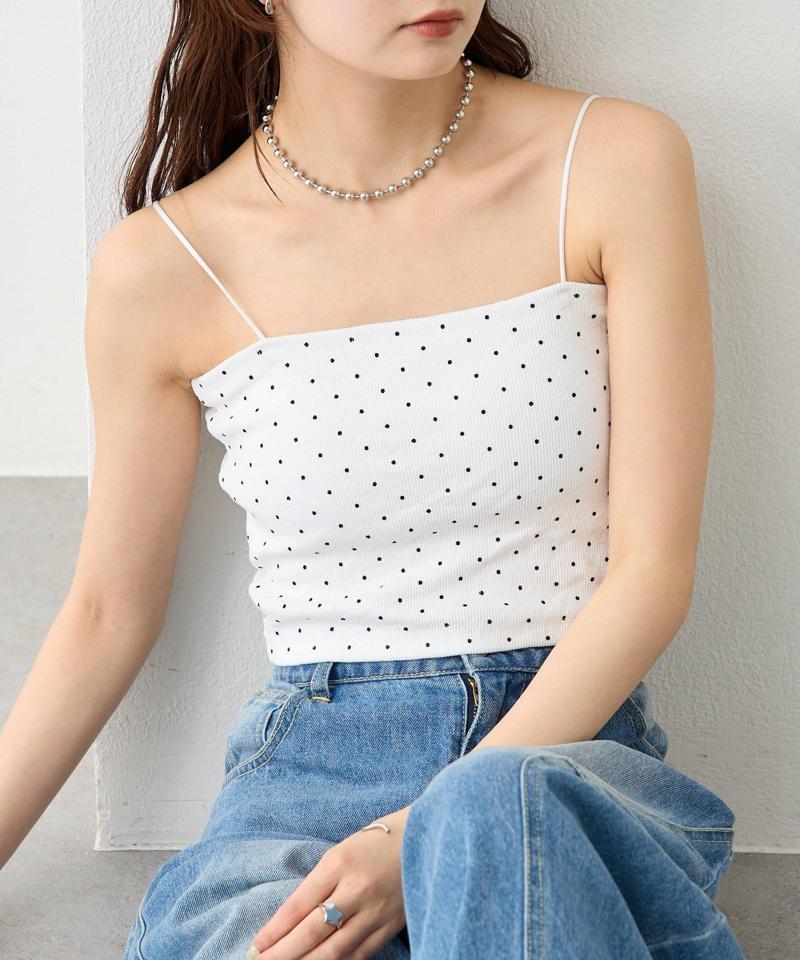 【万能インナー/嬉しい6色展開】パット付きショートキャミソール2