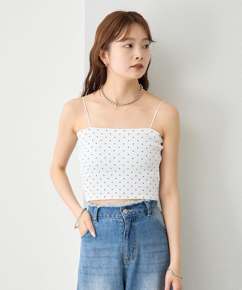 【万能インナー/嬉しい6色展開】パット付きショートキャミソール2