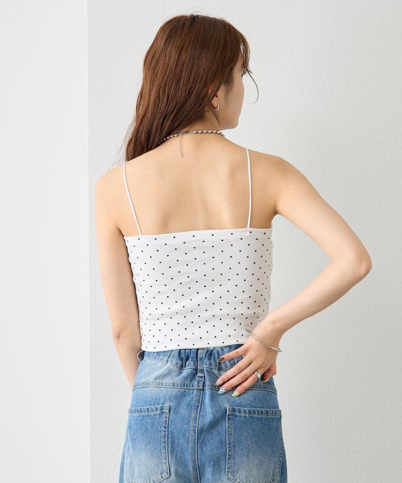 【万能インナー/嬉しい6色展開】パット付きショートキャミソール2