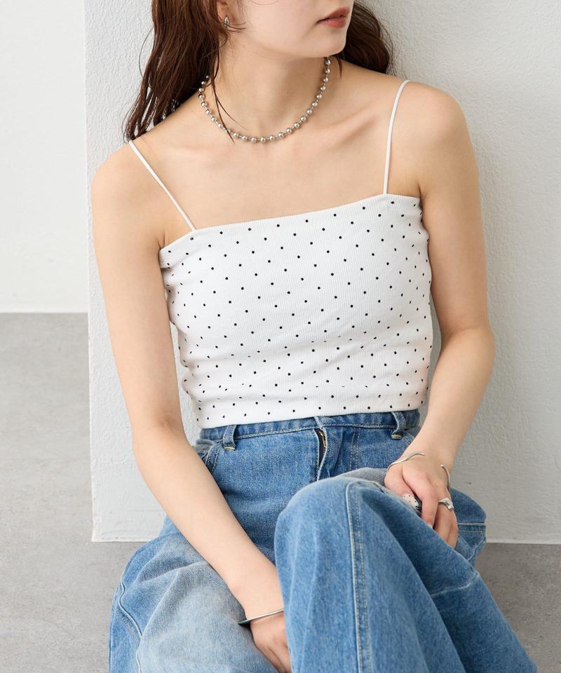 【万能インナー/嬉しい6色展開】パット付きショートキャミソール2