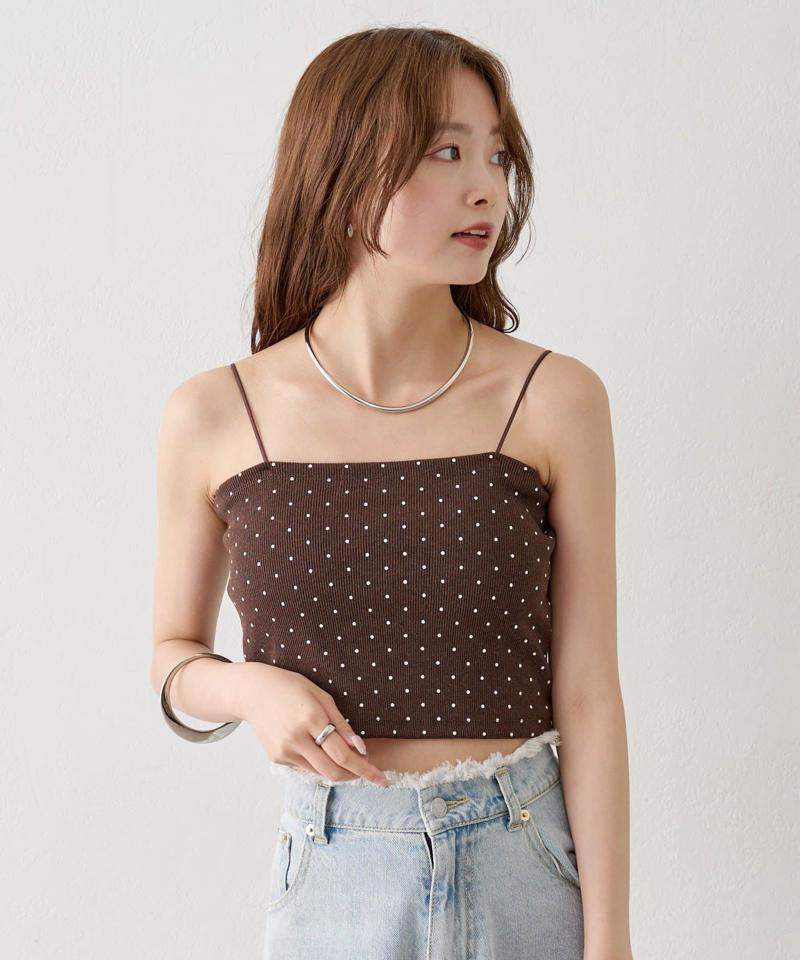 【万能インナー/嬉しい8色展開】パット付きショートキャミソール2