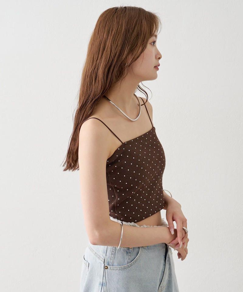 【万能インナー/嬉しい8色展開】パット付きショートキャミソール2