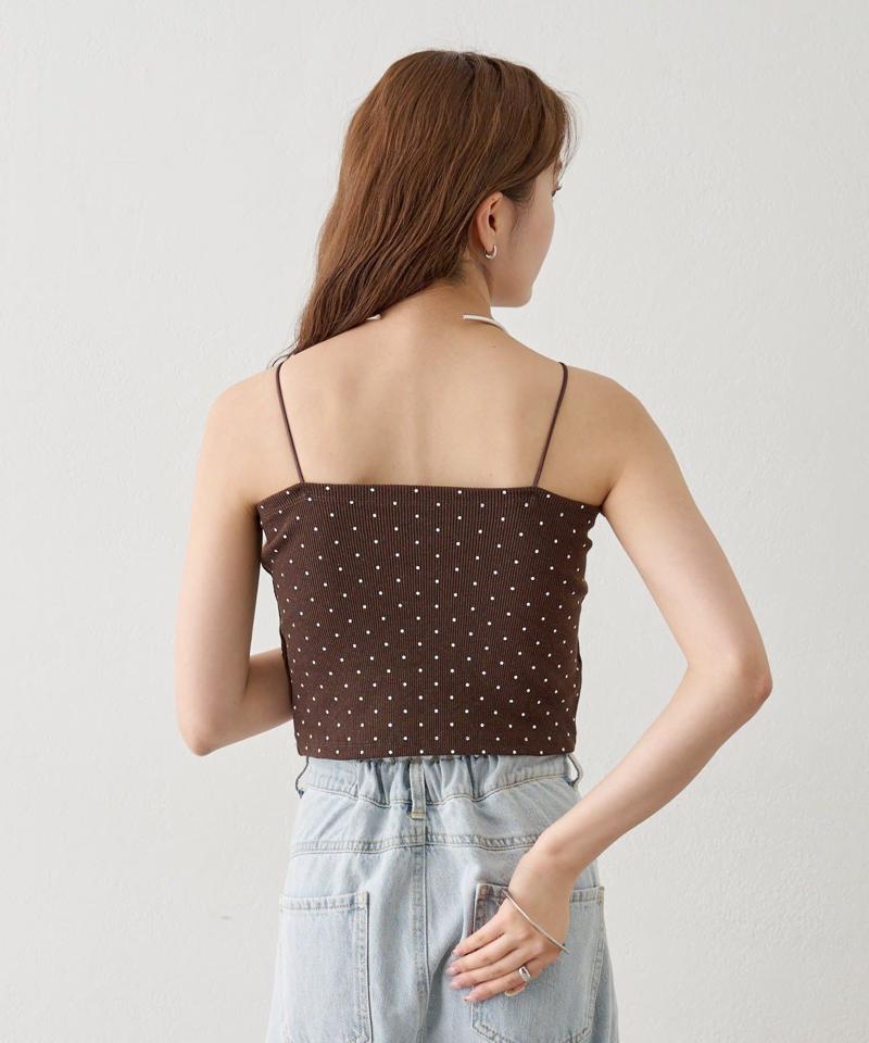 【万能インナー/嬉しい8色展開】パット付きショートキャミソール2