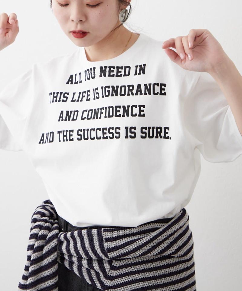 【UNISEX】レタリングプリントロゴTEE