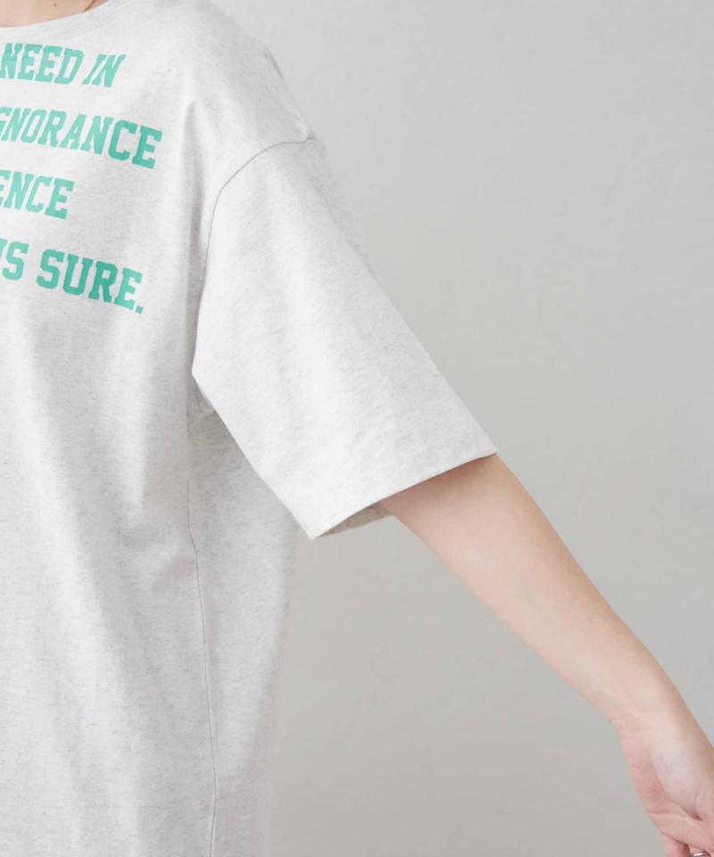 【UNISEX】レタリングプリントロゴTEE